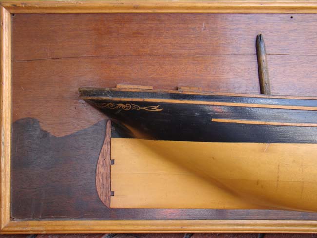 An attractive half hull model of the three-masted ship "OPHELIA" built in 1846 by Franklin & Hydes — image 4